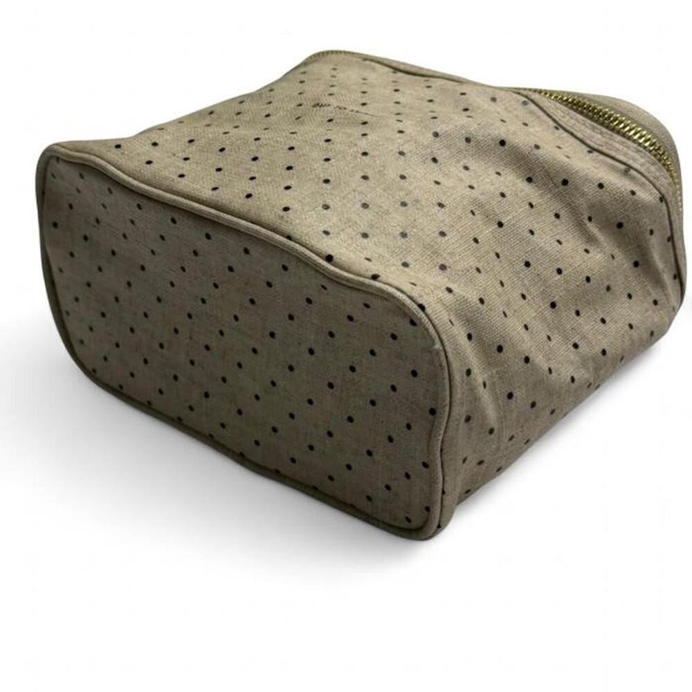 Kate Spade black + cream polka dot lunch bag coquette lunch box work office girl - Picture 7 of 8